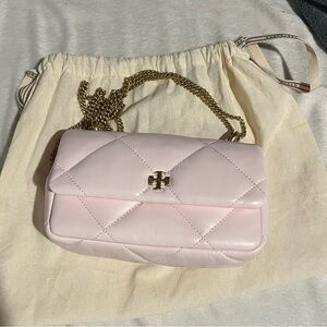 authentic pink tory burch mini flap.